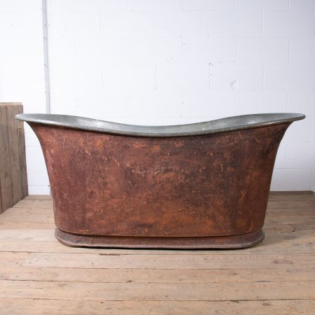 Antique Copper Bateau Bathtub