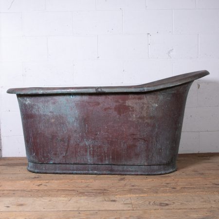 Antique Copper Slipper Bath