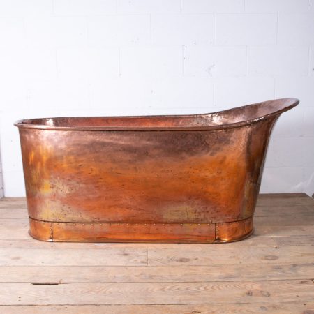 Antique Copper Slipper Bath