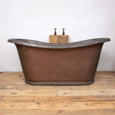 Antique Copper Bateau Bathtub