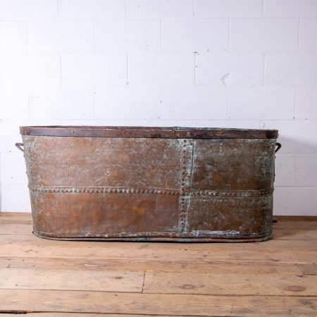 Antique Riveted Copper Bathtub