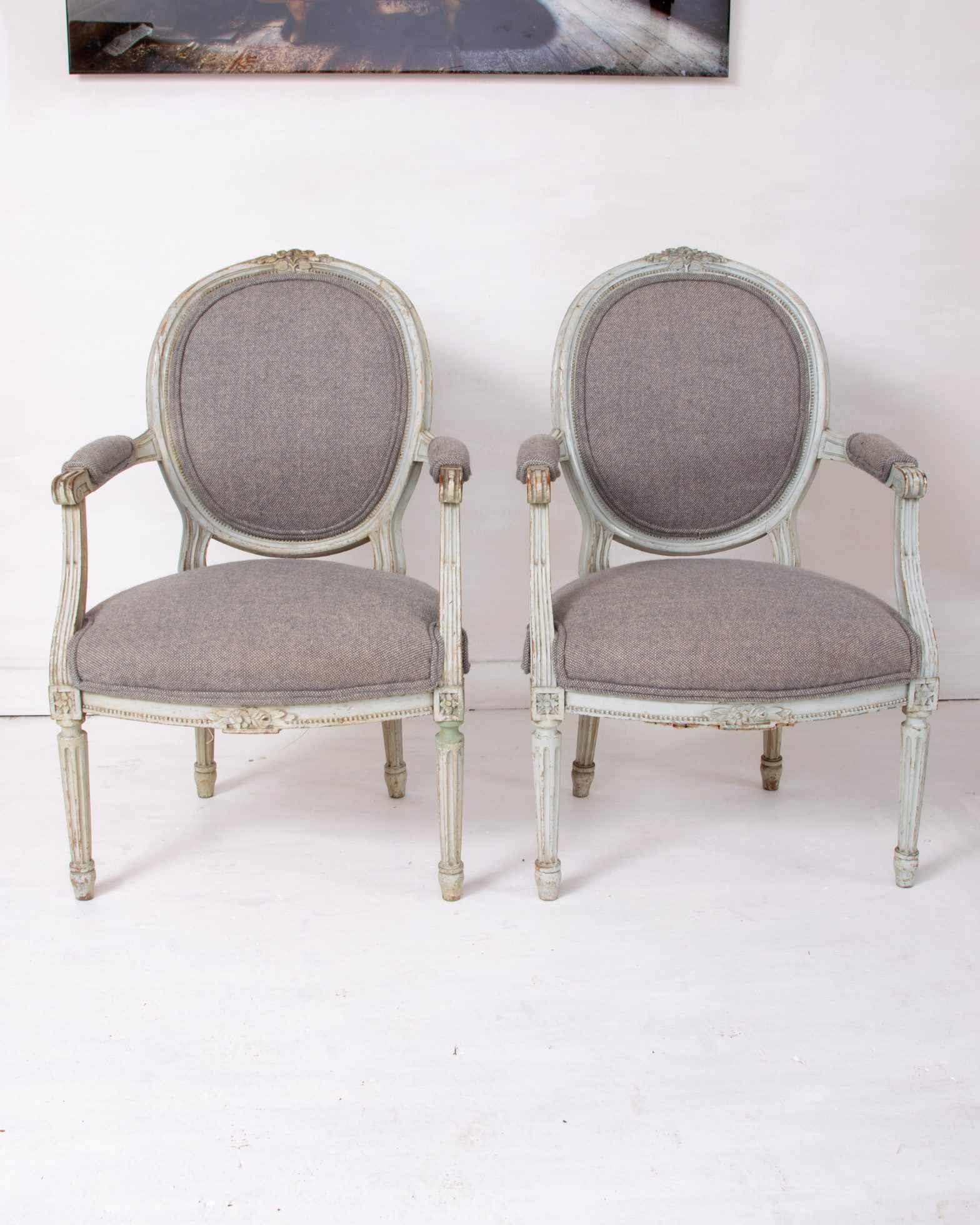 Louis XVI Painted Armchairs