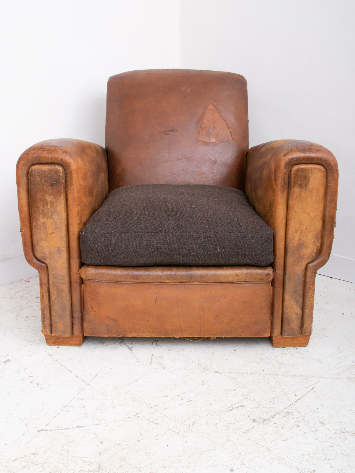 Mid century Leather Club Armchair