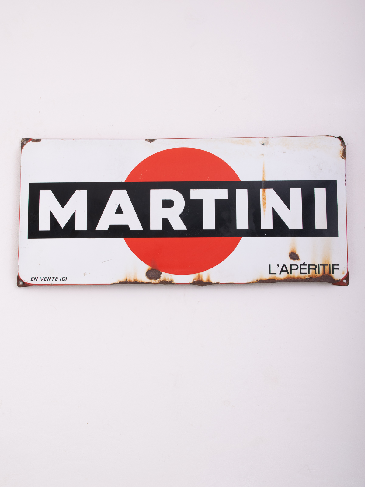 Martini Enamel Sign
