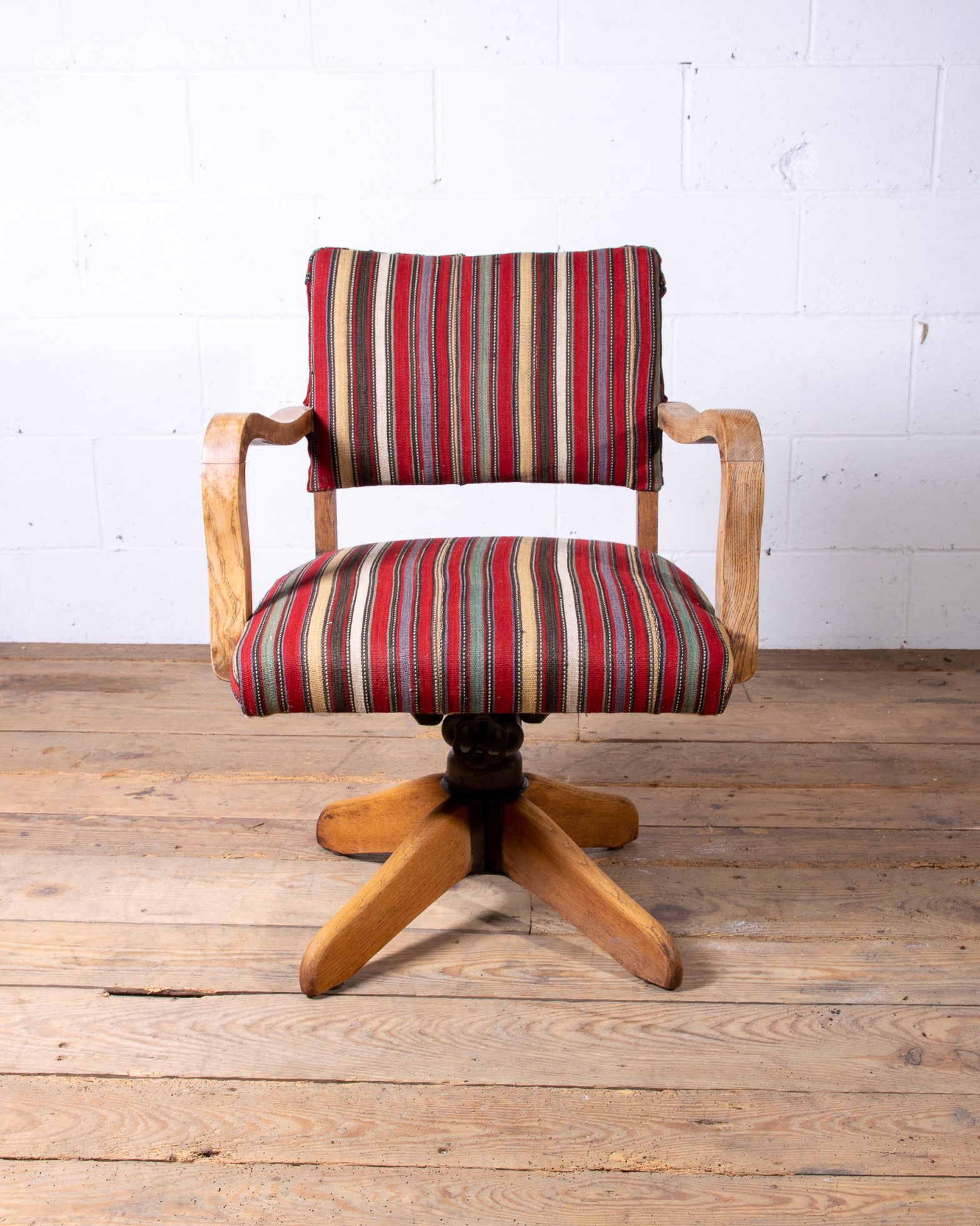 Hillcrest Desk Chair Kilim Upholstery