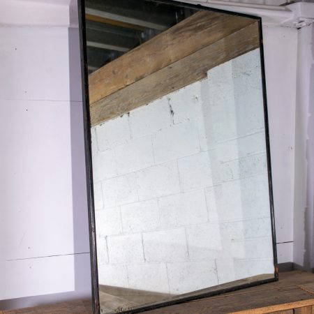 Large English Mirror with Ebonised Frame