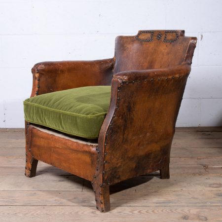 Leather Studded Armchair