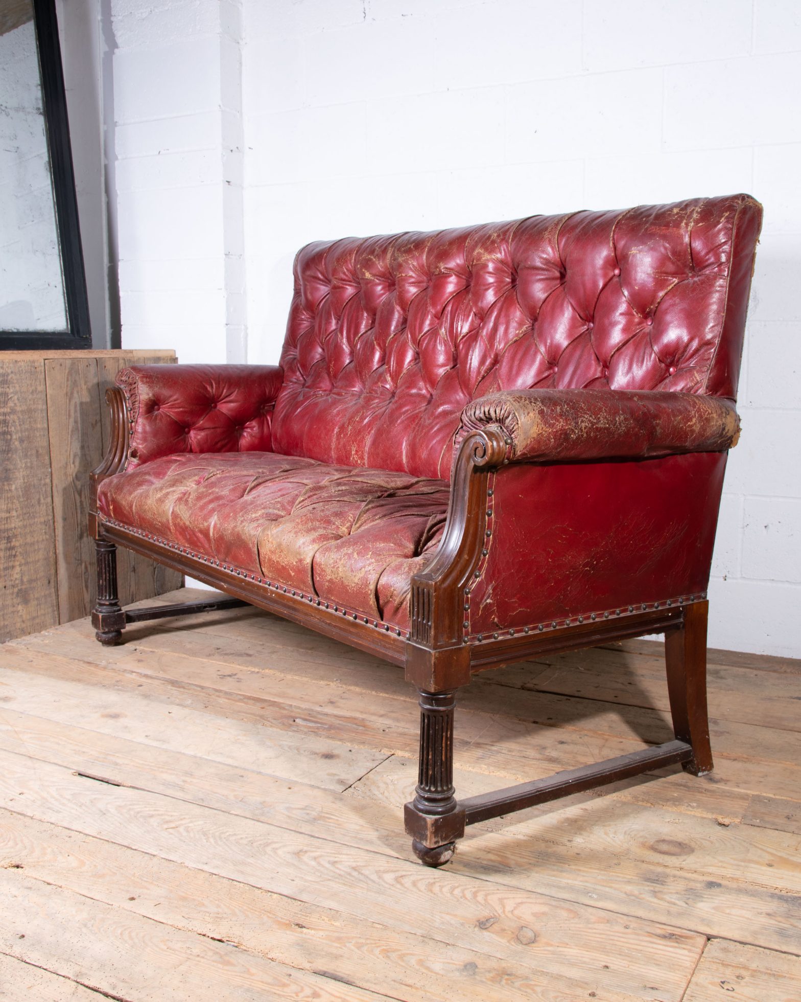 Leather Club Sofa