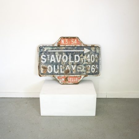 Weathered Road Sign From Moselle