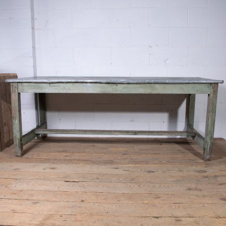 Zinc Topped Dining Table