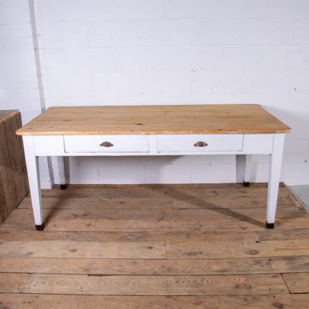 Pine Scrub Top Painted Table