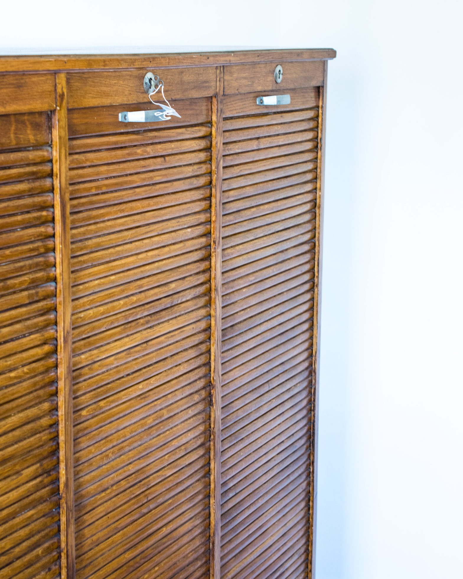 Triple Tambour Filing Cabinet