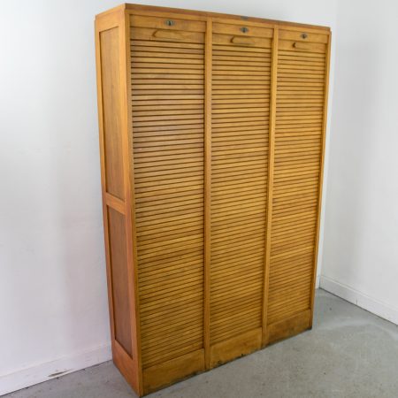 Triple Tambour Cabinet