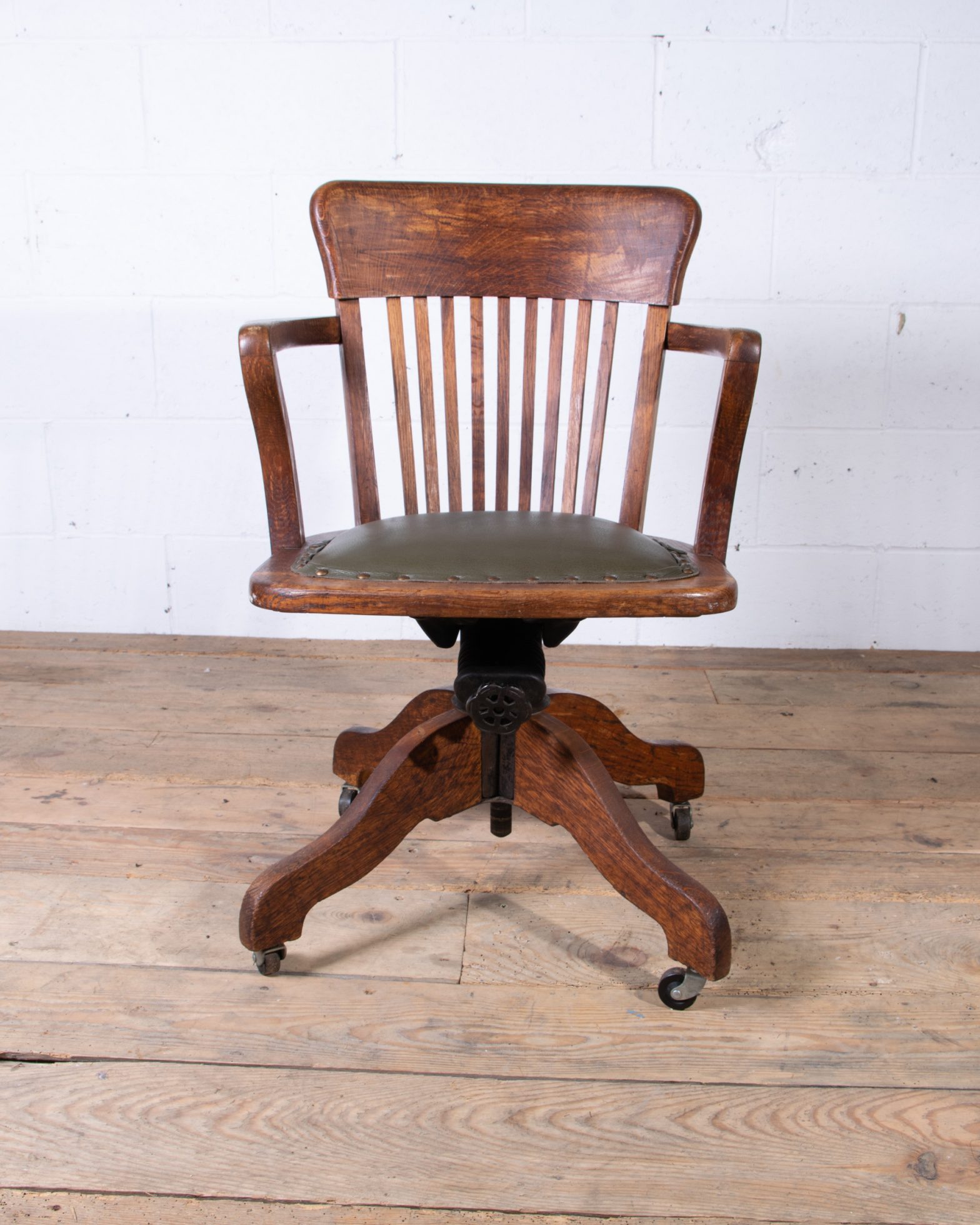 Leather Vintage Captain's Chair