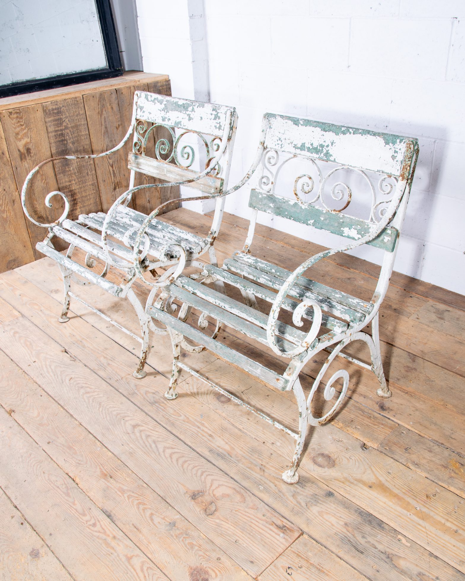 Pair of Victorian Garden Armchairs