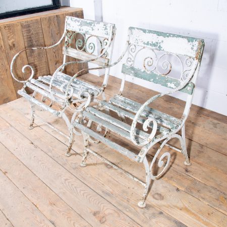 Pair of Victorian Garden Armchairs