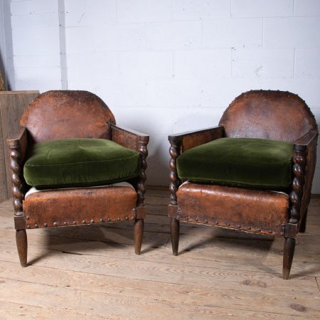 Pair of Club Armchairs