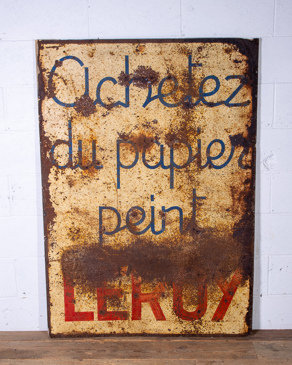 Leroy Wallpaper Metal Sign