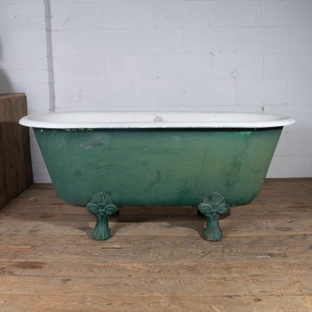 Antique French Cast Iron Lionfoot Bath