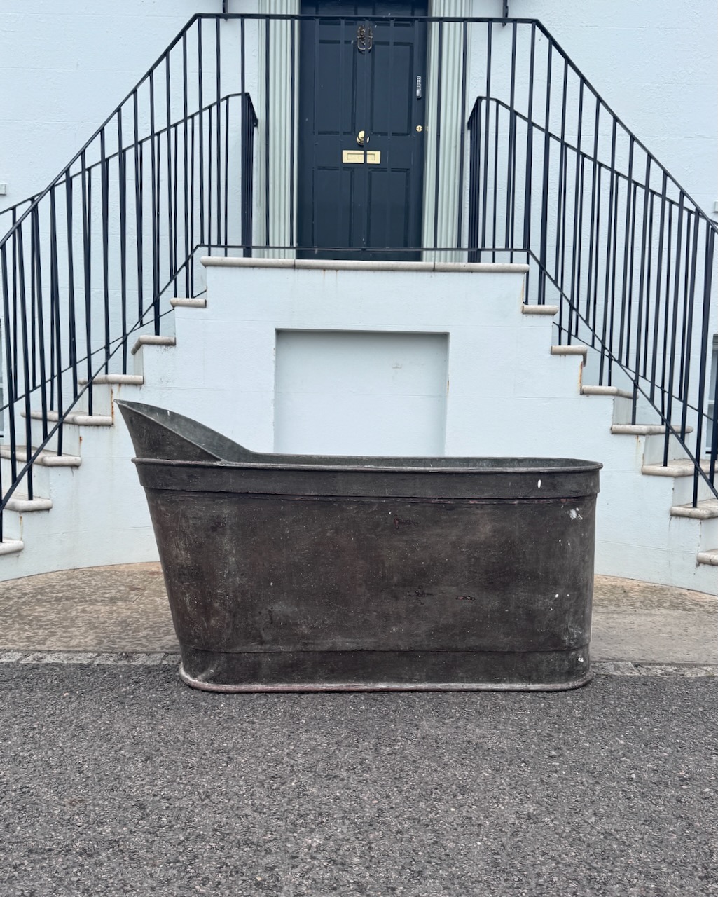 Antique Copper Slipper Bath