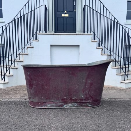 Antique Copper Slipper Bath