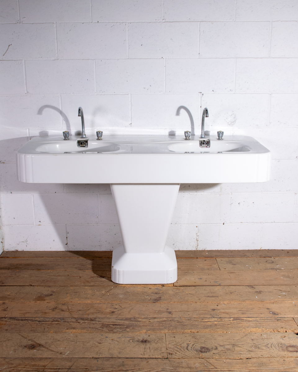 Porcher Art Deco Double Vanity Basin